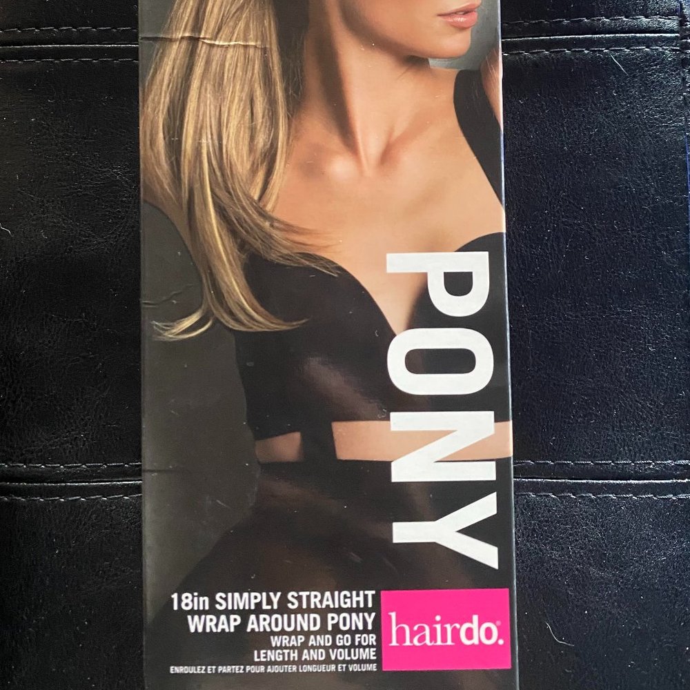 Hairdo 18" Simply Straight Wrap-Around Pony in R6 Dark Chocolate/Medium Brown